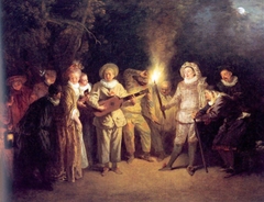 Love in the Italian Theatre by Antoine Watteau