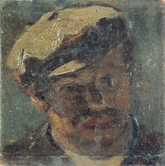 Man met snor en pet by Theo van Doesburg