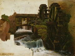 Millstream by Adolph Tidemand