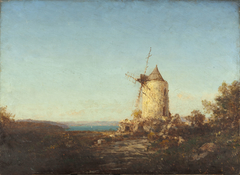 Moulin de Saint-Mitre, près de Martigues by Félix Ziem