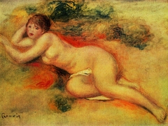 Nude Figure of a Girl by Auguste Renoir