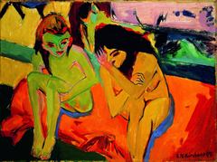 Nude Girls Talking by Ernst Ludwig Kirchner