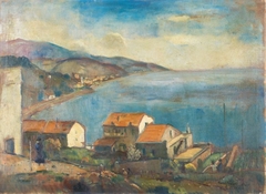 On the seashore by Béla Iványi-Grünwald