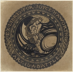 Ontwerp voor ex-libris voor Joyce Haworth by Richard Roland Holst