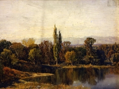 Paisaje con lago by Martín Rico