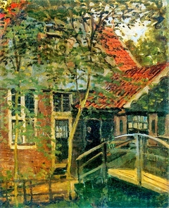 Passerelle à Zaandam by Claude Monet