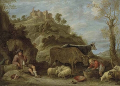 Pastoral Landscape by David Teniers the Younger