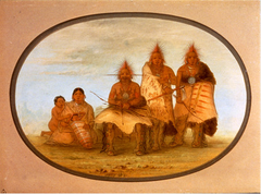 Pawnee Indians by George Catlin