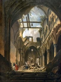 Pierre-Antoine - Demachy-Ruines de l'église des saints Innocents by Pierre-Antoine Demachy