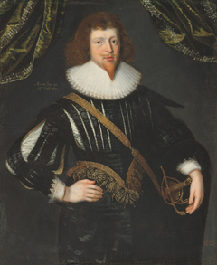 Portrait of a gentleman, traditionally identified as Sir Frederick Villiers by Gilbert Jackson