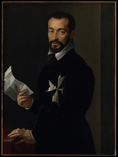 Portrait of a Knight of Malta by Attributed to Mirabello Cavalori