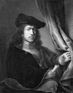 Portrait of a Man with a Hat and a Collar of an Order of Chivalry by Gerbrand van den Eeckhout