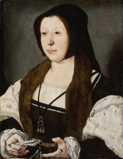 Portrait of Anna de Bergh, Marquise de Veere by Jan Gossaert