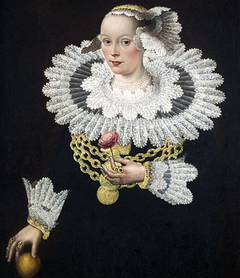 Portrait of Anna Rosina Marquart, née Tanck, wife of Johann Marquard, mayor of Lübeck by Michael Conrad Hirt