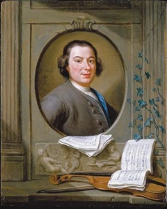 Portrait of Anton Wilhelm Solnitz by Herman van der Mijn