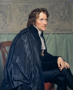 Portrait of Bertel Thorvaldsen by Christoffer Wilhelm Eckersberg