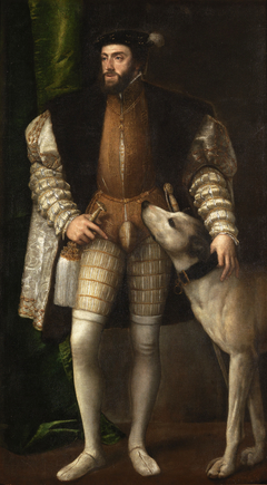 Portrait of Charles V with a Dog by Titian