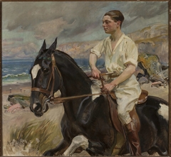 Portrait of Herthier de Boislambert on horseback by Wojciech Kossak