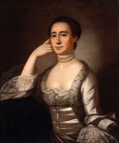 Portrait of Mrs. John Champneys (Anne Livingston, born 1746) by Jeremiah Theus