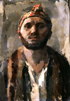 Portrait of the Artist with a Turban by René Beeh