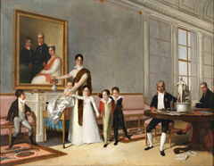 Portrait of the Family of the 1st Viscount of Santarém by Domingos Sequeira