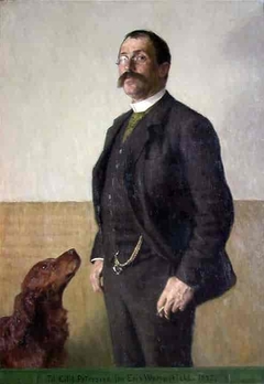 Portrait of the Painter Eilif Peterssen by Erik Werenskiold