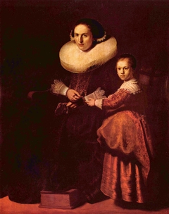 Portraits of Susanna van Collen and her Daughter Anna by Rembrandt