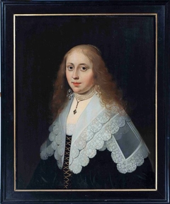 Portret van Ida Wolfertsdr. van Lezaen Johan Roorda by Wybrand de Geest