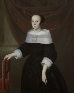 Portret van mogelijk Elisabeth van Dobben (?-1667) by Isaack Luttichuys