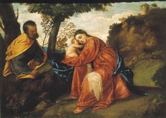 Rest on the Flight into Egypt by Titian