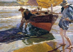 Return from Fishing by Joaquin Sorolla y Bastida