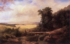 Romantic Landscape by Károly Telepy