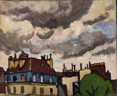 Rooftops and Clouds, Paris by Henry Lyman Saÿen