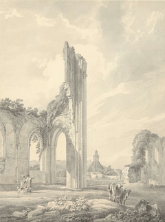 Ruins of Glastonbury Abbey by Michael Angelo Rooker