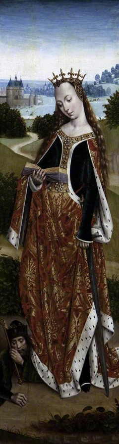 Saint Catherine of Alexandria (right) by Master of the Legend of Saint Lucy