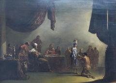 Salomé recevant la tête de saint Jean-Baptiste by Leonaert Bramer