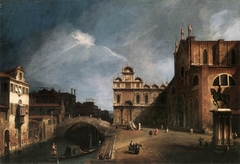 Santi Giovanni e Paolo and the Scuola di San Marco by Canaletto