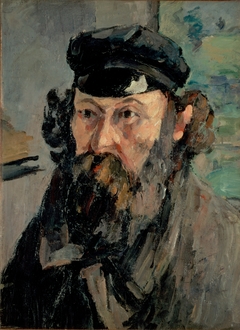 Self-Portrait in a Casquette by Paul Cézanne