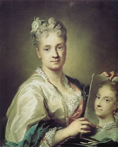 Self-portrait by Rosalba Carriera