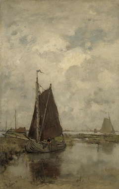 Ships in Dull Weather by Jacob Maris