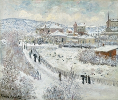 Snow Effect at Argenteuil by Claude Monet