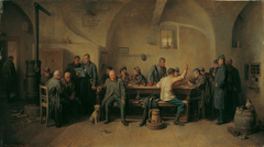 Soldaten in der Kantine by Friedrich Ritter von Friedländer-Malheim