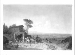 Spaccio di vino near Rome by Heinrich Bürkel