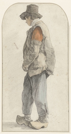 Staande boerenjongen, naar links by Unknown Artist