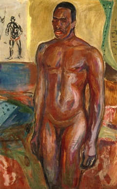 Standing Naked African by Edvard Munch