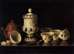 Still-Life with Chinese Teabowls by Pieter Gerritsz van Roestraten