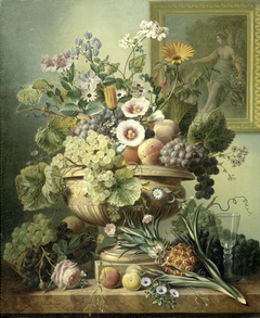 Still-Life with Flowers and Fruit by Eelke Jelles Eelkema