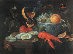 Still-Life with Fruit and Shellfish by Jan van Kessel the Elder