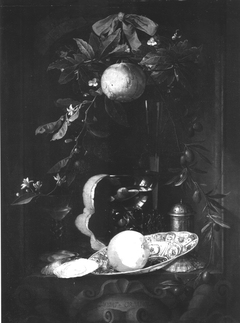 Stillife with orangen ....(unleserlich) by Jan Davidsz. de Heem