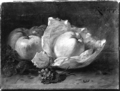 Stillleben mit Apfel by Rudolf Epp